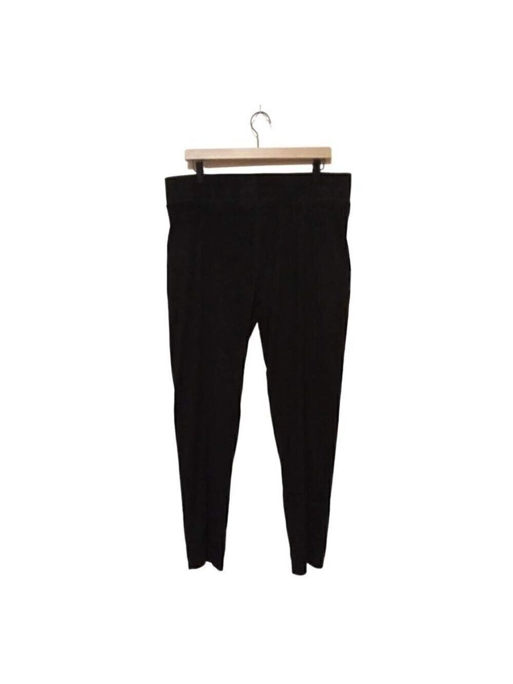 SEVEN7 Black High Rise Faux Suede Pull On Leggings Sz XXL